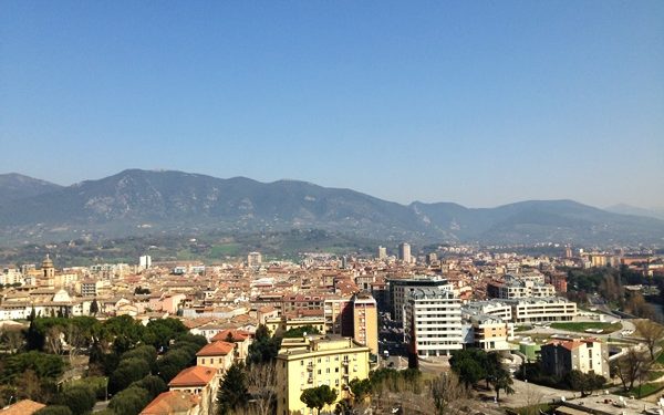 La città di Terni vista dall'alto