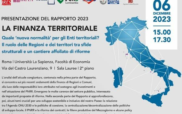 La finanza territoriale, presentazione del rapporto 2023