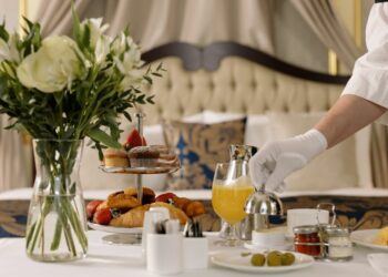 La colazione in hotel