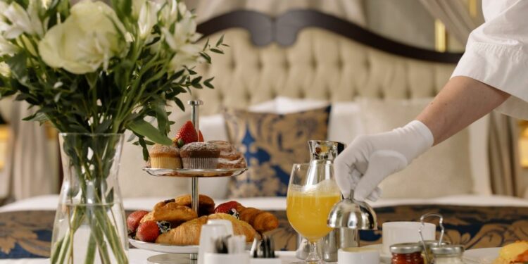 La colazione in hotel