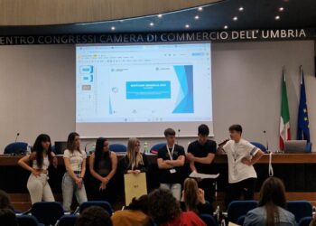 Bootcamp Mirabilia, un momento della giornata conclusiva alla Camera di commercio dell'Umbria