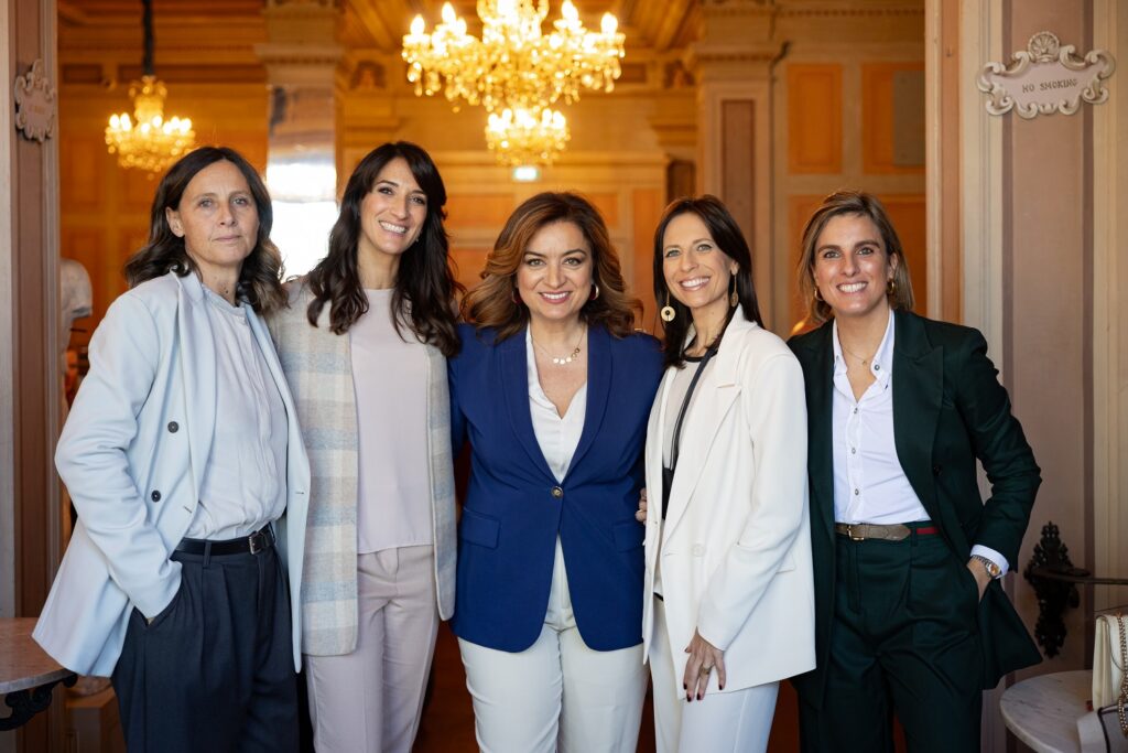 Le imprenditrici della rete “UMBRE” Federica Angelantoni, Ilaria Baccarelli, Ilaria Caporali, Cristina Colaiacovo e Michela Sciurpa