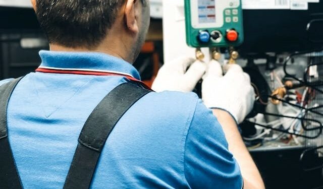 Tecnico specializzato nella manutenzione degli impianti di condizionamento dell'aria (Foto pexels)