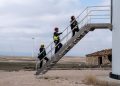 Tecnici parco eolico Enel a Muniesa in Spagna (foto enel.com)