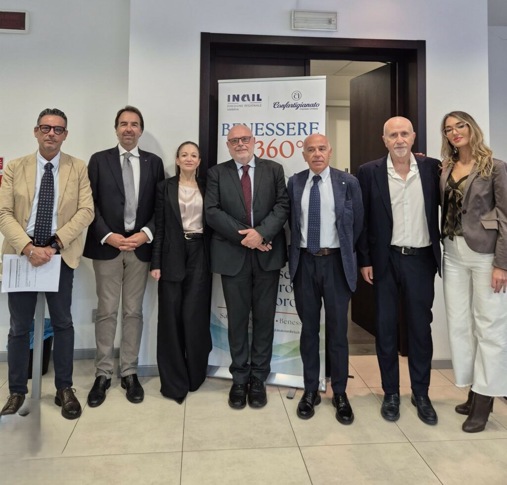 Inail Umbria e Confartigianato Imprese Umbria insieme per "Benessere 360°"